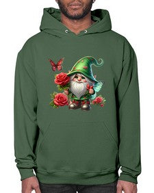 gnome with butterfly 26# - gnome- Hoodie