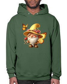 gnome with butterfly 27# - gnome- Hoodie
