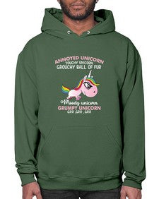 grumpy unicorn 147# - unicorn- Hoodie