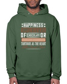 happiness simple as a glass of chocolate or tortuous as the heart bitter sweet alive 185# - chocolate- Hoodie