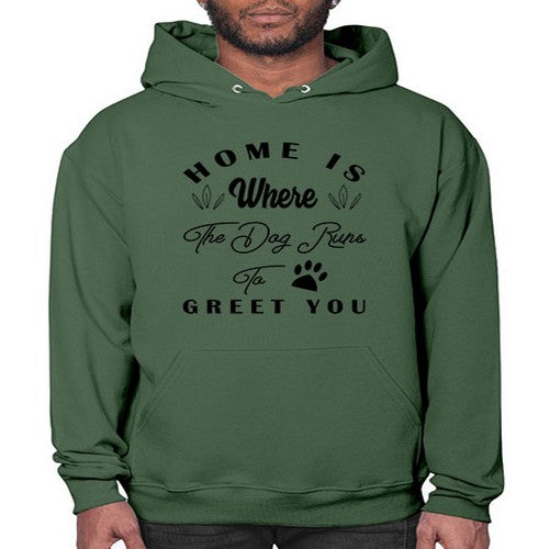home is where the dog 153# - dogs- Hoodie