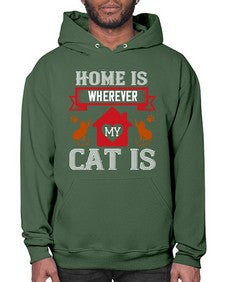 home is wherwever my cat is Style 51# - cats- Hoodie