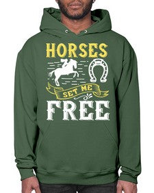 horses set me free Style 39# - horse- Hoodie