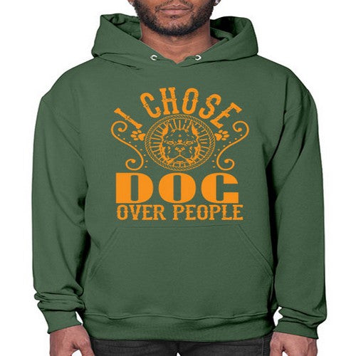 i chose dog over peole 160# - dogs- Hoodie