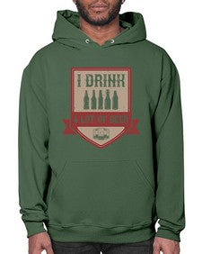 i drink a lot of beer 1102# - beer- Hoodie