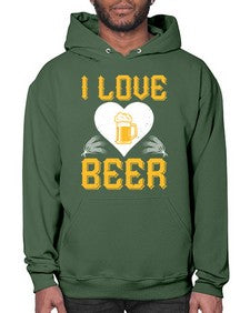 i love beer 1135# - beer- Hoodie