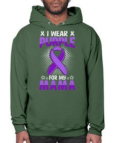 i wear purple for mama 173# - alzheimers- Hoodie