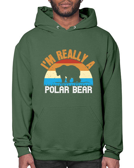 im really a polar bear 149# - bears - animals- Hoodie