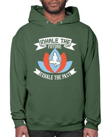 inhale the future exhale the past  336# - yoga- Hoodie