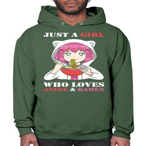 just a girl who loves anime and ramen258# - anime- Hoodie
