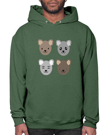 koala bears 167# - bears - animals- Hoodie