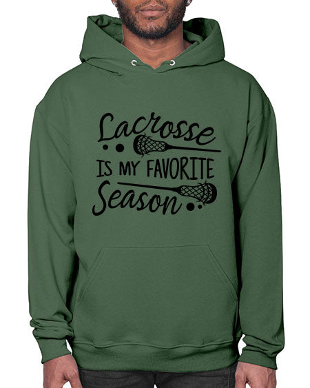 lacrosse is my favorite season 14# - lacrosse- Hoodie
