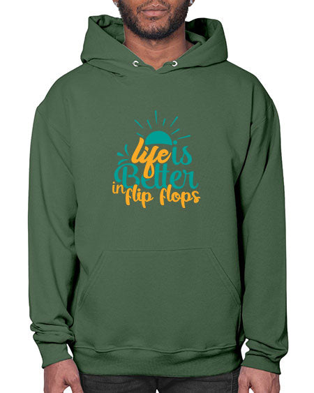 life is better in flip flops Style 90# - summer- Hoodie