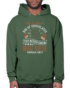 life is like a box of chocolates you never know what youre gonna get 315# - chocolate- Hoodie