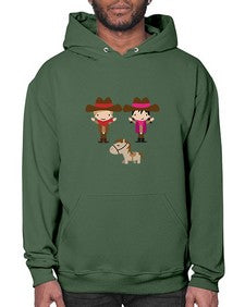 little cowboys 736# - western- Hoodie