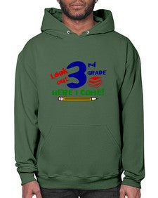 look out third grade 510# - third grade- Hoodie