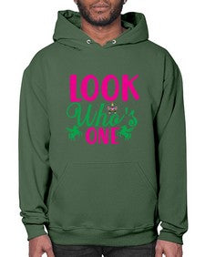 look whos one 263# - unicorn- Hoodie