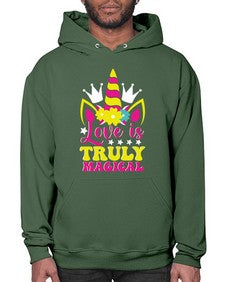 love is truly magical 270# - unicorn- Hoodie