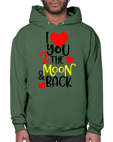lovemoonback 3# - moon- Hoodie