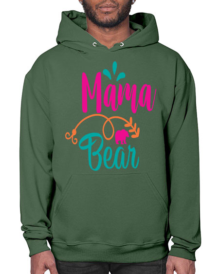 mama bear 183# - bears - animals- Hoodie