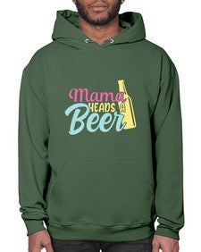 mama heads a beer 324# - beer- Hoodie
