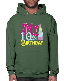 my 10th birthday 251# - unicorn- Hoodie
