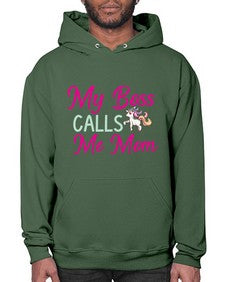my boss calls me mom 313# - unicorn- Hoodie