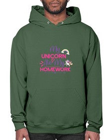 my unicorn ate my homework 322# - unicorn- Hoodie