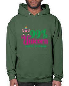 ninety nine percent unicorn 325# - unicorn- Hoodie