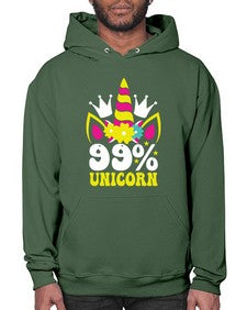 ninety nine percent unicorn 362# - unicorn- Hoodie