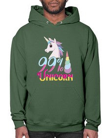ninety nine percent unicorn 3# - unicorn- Hoodie