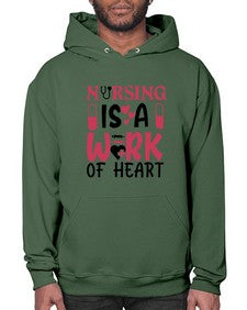 nursing is a work of heart Style 1267# - nurse- Hoodie