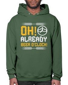 oh already beer oclock 1454# - beer- Hoodie
