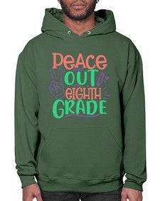 peace out eighth gradee 617# - eighth grade- Hoodie
