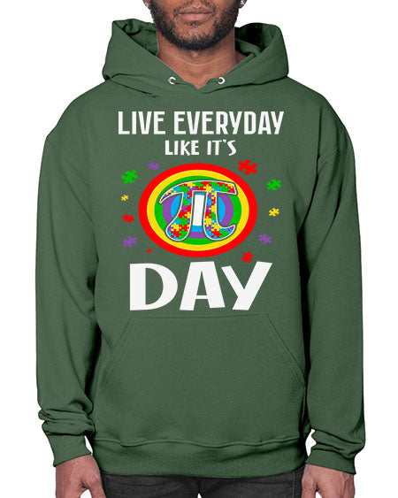 pi day autism puzzle math 111# - autism- Hoodie
