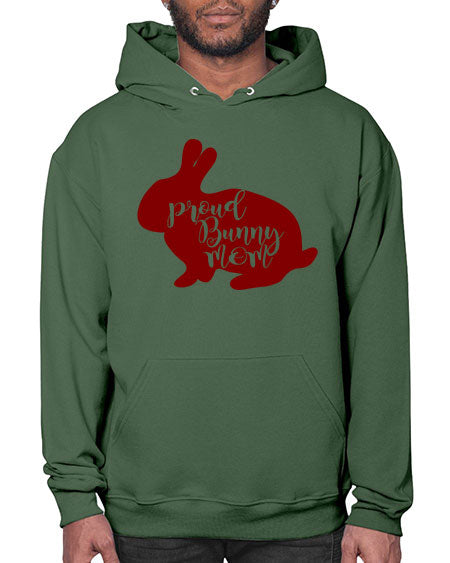 proud bunny mom - rabbit- Hoodie