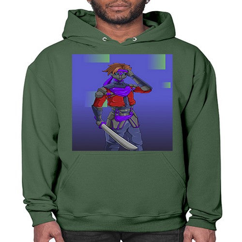 robber bring knife156# - anime- Hoodie