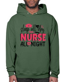sleep all day nurse all night Style 1396# - nurse- Hoodie
