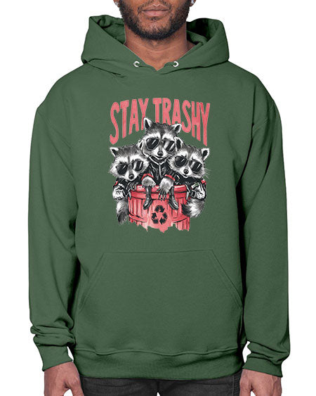 stay trashy 63# - raccoon- Hoodie