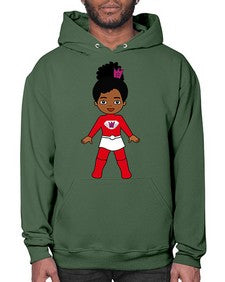 super kids girl 5# - black girls or women- Hoodie