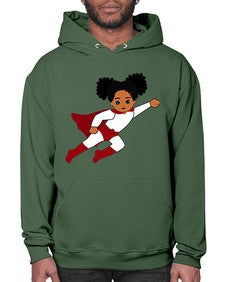 super kids girl 6# - black girls or women- Hoodie