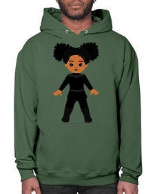super kids girl 8# - black girls or women- Hoodie