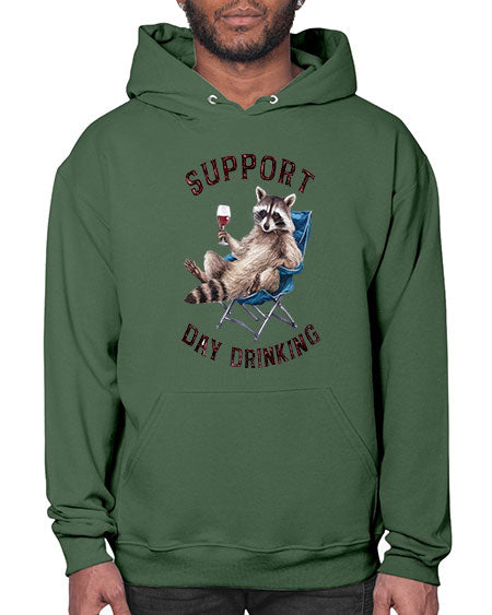 support day drinking 67# - raccoon- Hoodie