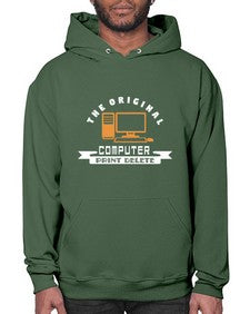 the original computer print delete 12# - computer- Hoodie
