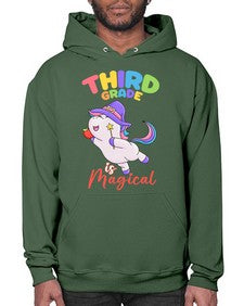 third Grade is Magical Unicorn 962# - third grade- Hoodie