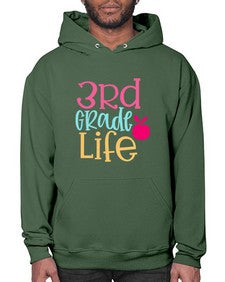 third grade life design 966# - third grade- Hoodie