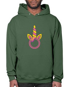 unicorn monogram frame 477# - unicorn- Hoodie
