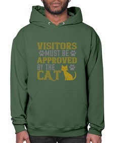 visitors must beapprovedby the cat Style 122# - cats- Hoodie