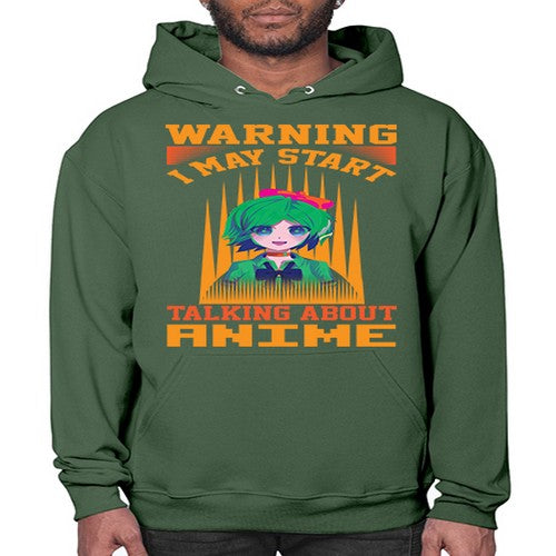 warning i may start talking about anime286# - anime- Hoodie