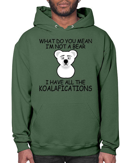 what do you mean im not a bear 287# - bears - animals- Hoodie